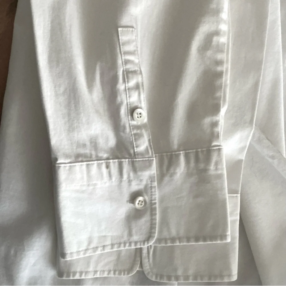 J. Crew Stretch Perfect Shirt in White, Sz TL